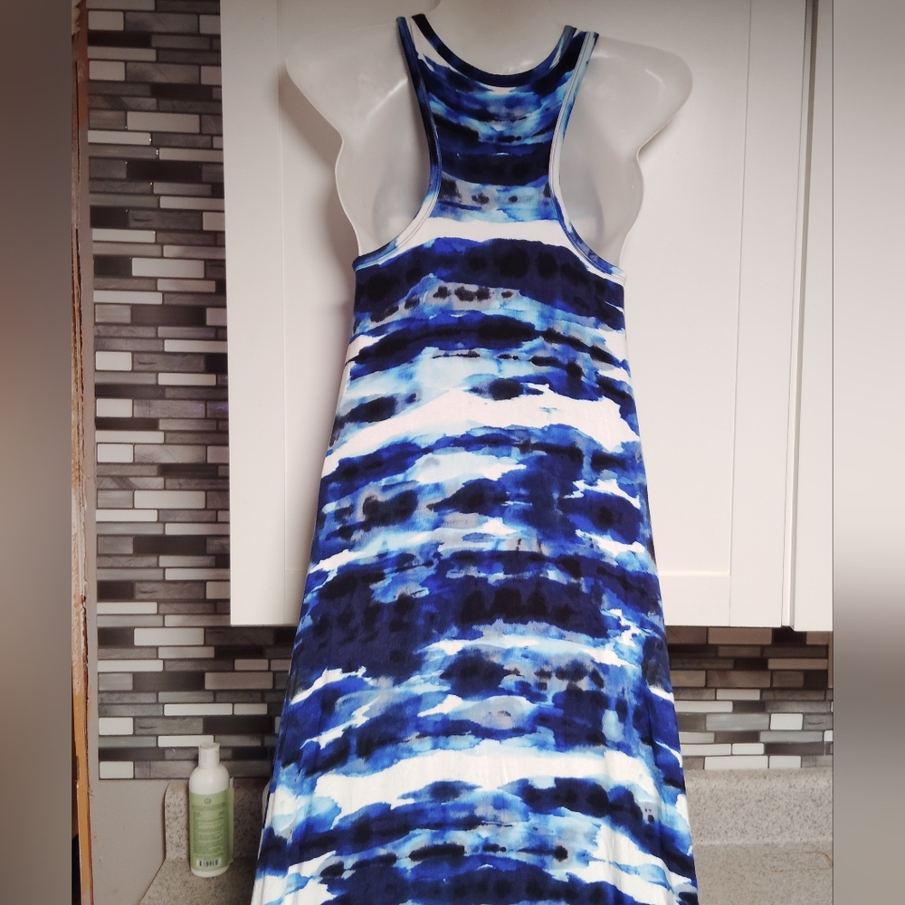 Cynthia Rowley Tie Dye Maxi Dress Racerback SZ- XS - Picture 3 of 6